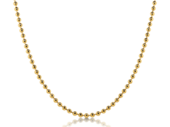 Lant cu bilute din aur galben de 14K